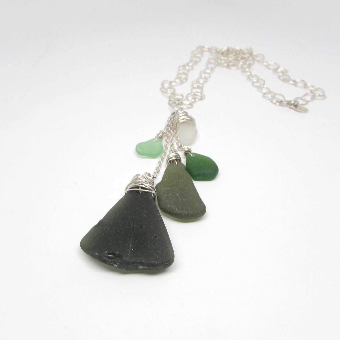 Waterfall Necklace (Sea Grass)
